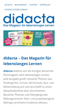 Mobile Screenshot of didacta-magazin.de