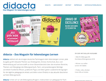 Tablet Screenshot of didacta-magazin.de